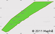 Political Simple Map of Marka, cropped outside