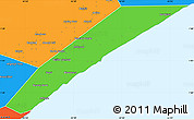 Political Simple Map of Marka