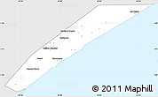 Silver Style Simple Map of Marka, single color outside