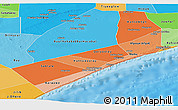 Political Shades Panoramic Map of Sh. Hoose