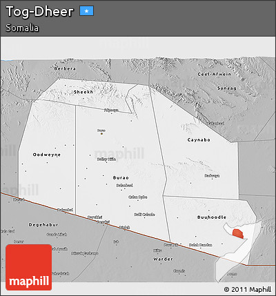 Gray 3D Map of Tog-Dheer