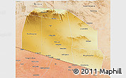 Physical 3D Map of Tog-Dheer, satellite outside