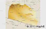Physical 3D Map of Tog-Dheer, shaded relief outside