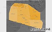 Political Shades 3D Map of Tog-Dheer, darken, desaturated