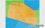 Political Shades 3D Map of Tog-Dheer
