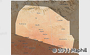 Satellite 3D Map of Tog-Dheer, darken