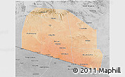 Satellite 3D Map of Tog-Dheer, desaturated