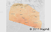 Satellite 3D Map of Tog-Dheer, lighten, desaturated