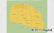 Savanna Style 3D Map of Tog-Dheer, single color outside