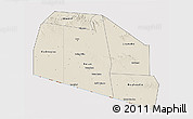 Shaded Relief 3D Map of Tog-Dheer, cropped outside