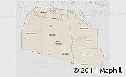 Shaded Relief 3D Map of Tog-Dheer, lighten, desaturated