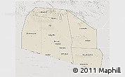 Shaded Relief 3D Map of Tog-Dheer, lighten, semi-desaturated