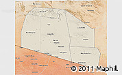 Shaded Relief 3D Map of Tog-Dheer, satellite outside