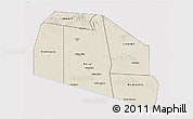 Shaded Relief 3D Map of Tog-Dheer, single color outside