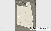 Shaded Relief 3D Map of Burao, darken