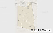 Shaded Relief 3D Map of Burao, lighten