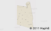 Shaded Relief 3D Map of Burao, single color outside