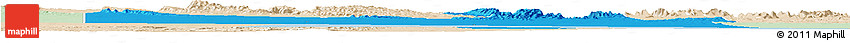 Political Horizon Map of Burao, lighten