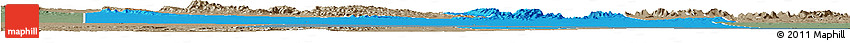 Political Horizon Map of Burao, semi-desaturated