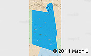 Political Map of Burao, lighten