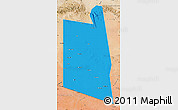 Political Map of Burao, satellite outside