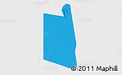Political Map of Burao, single color outside