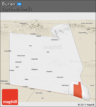 Classic Style Panoramic Map of Burao
