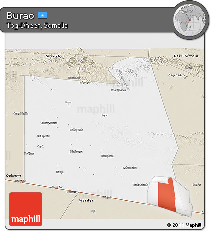 Classic Style Panoramic Map of Burao
