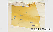 Physical Panoramic Map of Burao, lighten