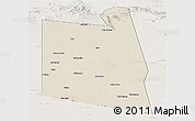 Shaded Relief Panoramic Map of Burao, lighten