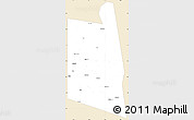 Classic Style Simple Map of Burao, single color outside