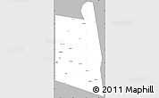 Gray Simple Map of Burao, single color outside