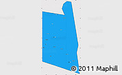 Political Simple Map of Burao, cropped outside