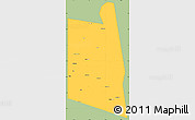 Savanna Style Simple Map of Burao, single color outside
