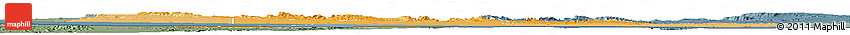 Political Shades Horizon Map of Tog-Dheer, semi-desaturated