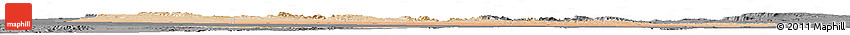 Satellite Horizon Map of Tog-Dheer, darken, desaturated