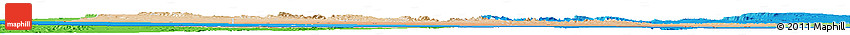 Satellite Horizon Map of Tog-Dheer, political shades outside