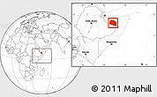 Blank Location Map of Tog-Dheer, within the entire country