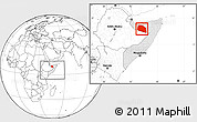 Blank Location Map of Tog-Dheer, highlighted country, within the entire country