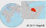 Gray Location Map of Tog-Dheer