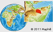 Physical Location Map of Tog-Dheer