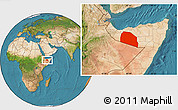Satellite Location Map of Tog-Dheer