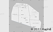 Gray Map of Tog-Dheer, single color outside
