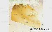 Physical Map of Tog-Dheer, lighten