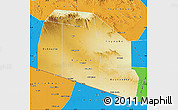 Physical Map of Tog-Dheer, political outside