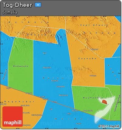 Political Map of Tog-Dheer