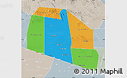 Political Map of Tog-Dheer, lighten, semi-desaturated