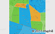 Political Map of Tog-Dheer, political shades outside