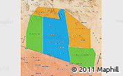 Political Map of Tog-Dheer, satellite outside