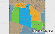 Political Map of Tog-Dheer, semi-desaturated
